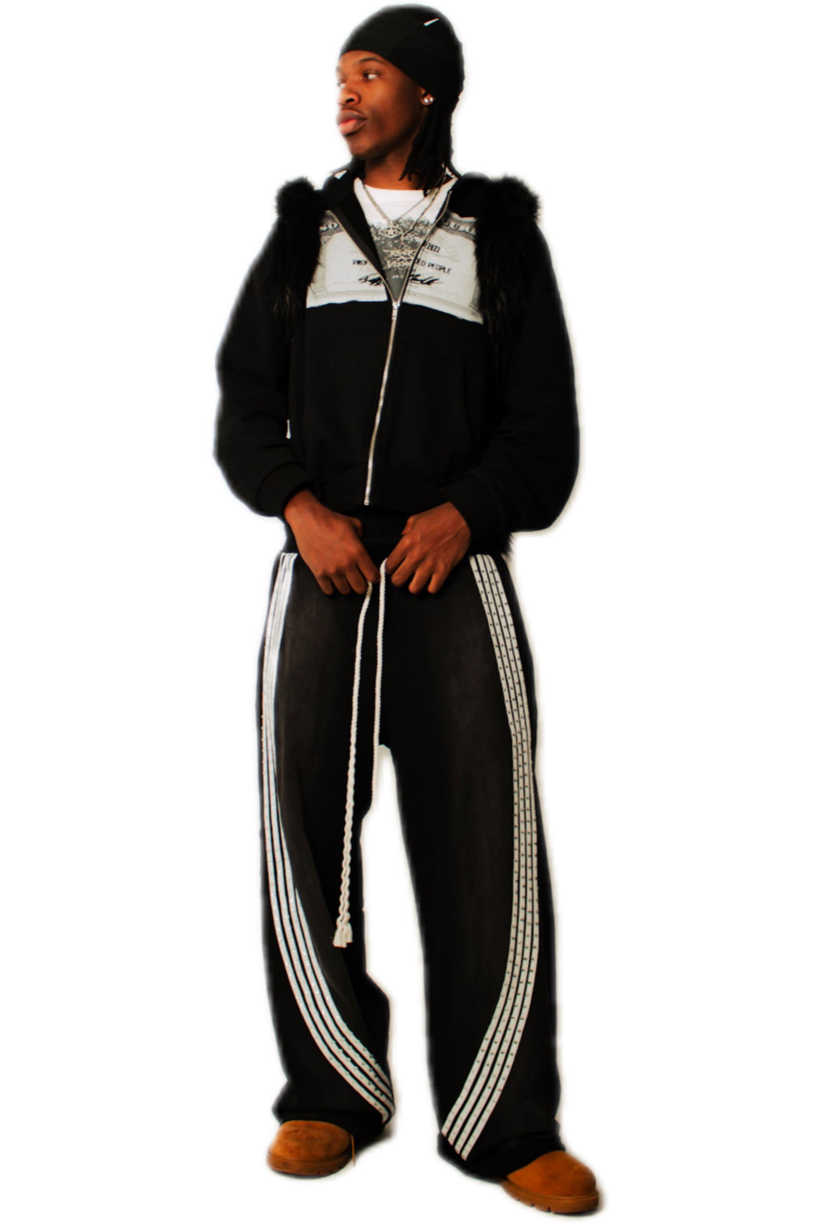 BLACK VVS SWEATPANTS