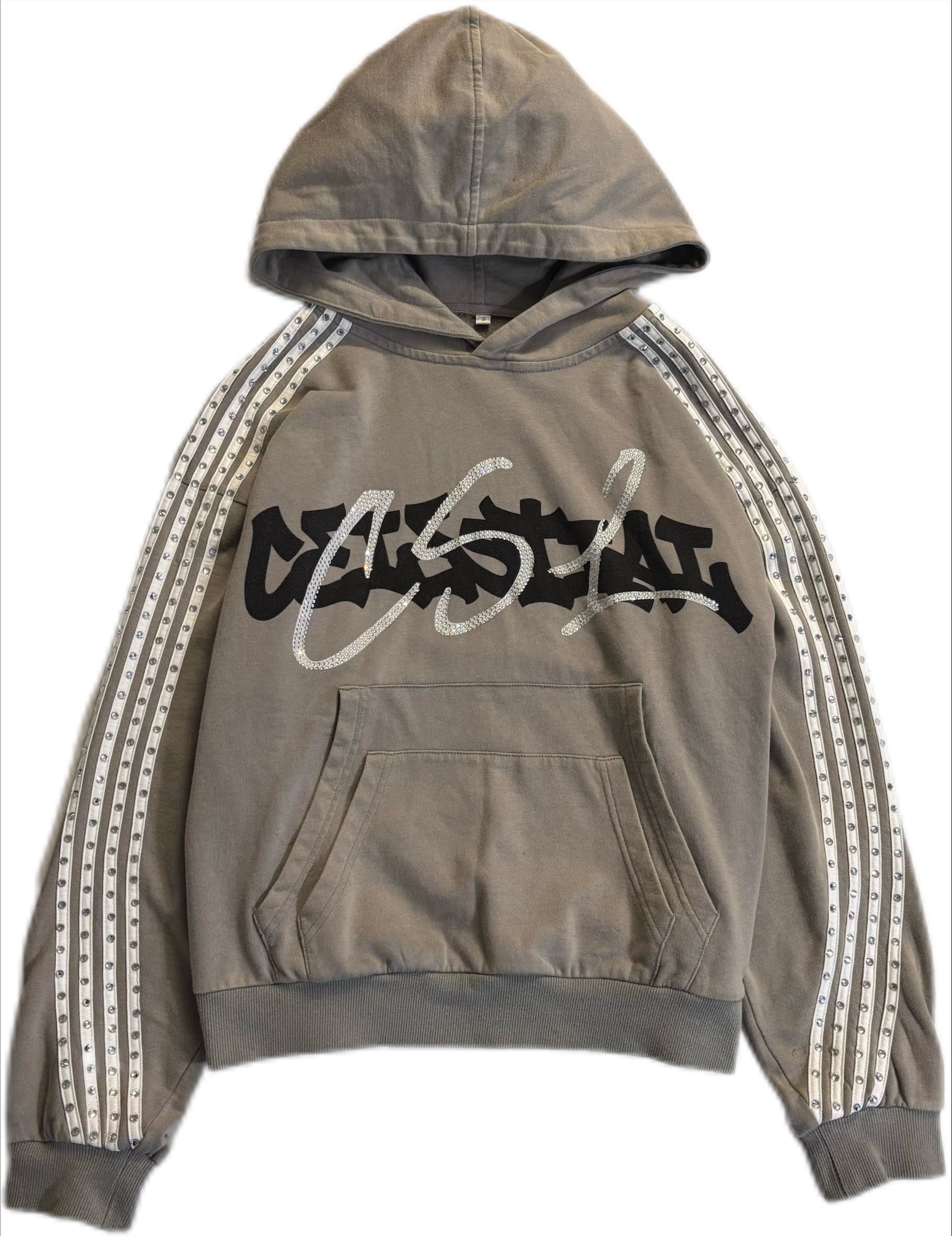 GREY JOCKSTAR HOODIE